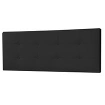 Cabeceira Painel King 1,95m Berlim Suede Preto - Pallazio