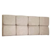 Cabeceira Painel King 1,95m Nina Suede Bege - Pallazio