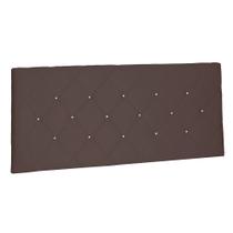 Cabeceira Painel King 1,95m Tânia Suede Marrom Café - Pallazio Cabeceira Painel King 1,95m Tânia Suede Marrom Café - Pallazio