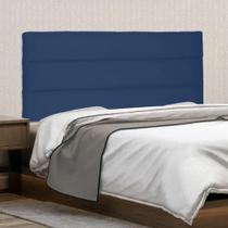Cabeceira Painel King La Italian na Parede MDF Suede Azul Marinho Abmaza Cabeceira Painel King La Italian na Parede MDF Suede Azul Marinho Abmaza