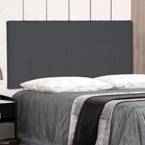 Cabeceira Painel King Verona na Parede MDF Suede Cinza Abmaza Cabeceira Painel King Verona na Parede MDF Suede Cinza Abmaza