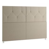 Cabeceira Painel Modulada Linha Premium 1,6x1,2m Bege