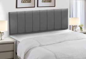 Cabeceira Painel Modular Cama Box Linho Grafite Madelina Decor