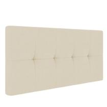 Cabeceira Painel Nina Para Cama Box Casal 140 cm Linho Areia A27 - D'Rossi Cabeceira Painel Nina Para Cama Box Casal 140 cm Linho Areia A27 - D'Rossi