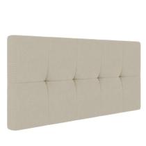 Cabeceira Painel Nina Para Cama Box Casal 140 cm Linho Bege A19 - D'Rossi