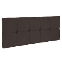 Cabeceira Painel Nina para Cama Box Casal 140cm Platinum Decor Marrom