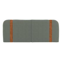 Cabeceira Painel Orgânico Cama Box King Size Flay 195cm Dobrável Bouclé Verde Menta - Abmaza Cabeceira Painel Orgânico Cama Box King Size Flay 195cm Dobrável Bouclé Verde Menta - Abmaza