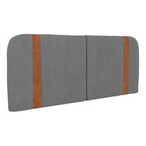 Cabeceira Painel Orgânico Cama Box King Size Flay 195cm Dobrável Linho Cinza Escuro - Abmaza Cabeceira Painel Orgânico Cama Box King Size Flay 195cm Dobrável Linho Cinza Escuro - Abmaza