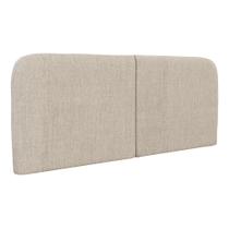 Cabeceira Painel Orgânico Cama Box Queen Size Aira 160cm Dobrável Linho Bege - Abmaza Cabeceira Painel Orgânico Cama Box Queen Size Aira 160cm Dobrável Linho Bege - Abmaza