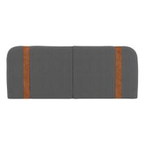 Cabeceira Painel Orgânico Cama Box Queen Size Flay 160cm Dobrável Bouclé Cinza Escuro - Abmaza Cabeceira Painel Orgânico Cama Box Queen Size Flay 160cm Dobrável Bouclé Cinza Escuro - Abmaza