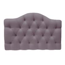 Cabeceira Painel P/ Cama Casal 140cm Prince Suede Rosê - DL DECOR