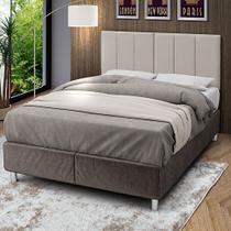 Cabeceira Painel Para Cama Box Estofada Casal 140cm Veludo