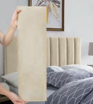 Cabeceira Painel para Cama de Solteiro Estofada - Modulos - Kasabela