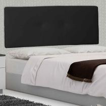 Cabeceira Painel Queen 160 Cm Poliana Suede Preto