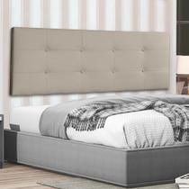 Cabeceira Painel Queen 1,60m Berlim Suede Bege SKY MOBILE