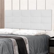 Cabeceira Painel Queen 1,60m Roma Material Sintético Branco SKY MOBILE