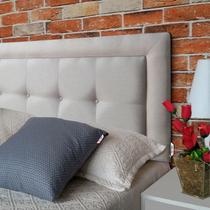 Cabeceira Painel Queen Veneza Luxor 05 Linho Bege 160 X 60 RBL