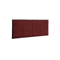 Cabeceira Painel Raissa 1,00 Cm Para Cama Box Suede Vermelho