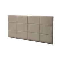 Cabeceira Painel Raissa 1,20 Cm Cama Box Suede Bege - Maitê Moda Casa