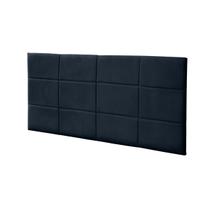 Cabeceira Painel Raissa 1,93 Cm Cama Box King Azul Marinho