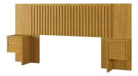 Cabeceira Painel Ripado De MDF Para Casal, King E Queen Estilo Escandinavo Clean -
