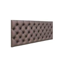 Cabeceira Painel Slim de Cama Box Casal 138 cm Larhome Café.