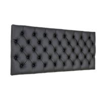 Cabeceira Painel Slim de Cama Box Viúva 128 cm Larhome Preto.