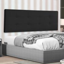 Cabeceira Painel Solteiro 0,90m Berlim Suede Preto Dal Poz Estofados