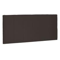 Cabeceira Painel Solteiro 0,90m Ravenna Suede Marrom Café - Pallazio
