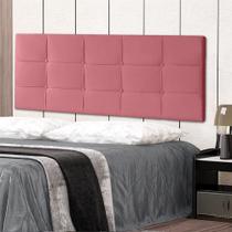 Cabeceira Painel Solteiro 0,90m Roma Suede Rosa SKY MOBILE