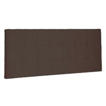 Cabeceira Painel Solteiro 0,90m Verona Suede Marrom Café - Pallazio