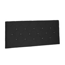 Cabeceira Painel Tânia Para Cama Box King 195 cm Suede Preto - D'Rossi