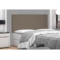 Cabeceira Painel Tânia Para Cama Box Solteiro 90 cm Suede Caramelo S04 - D'Rossi