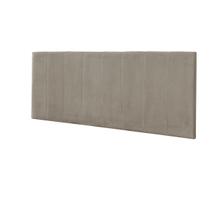 Cabeceira Painel Vitória 100Cm Cama Box Suede Bege