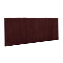 Cabeceira Painel Vitória 100Cm Para Cama Box Suede Bordô