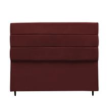 Cabeceira Paloma Para Cama Box Queen 160 cm Suede Marsala - CabrunShop