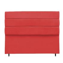 Cabeceira Paloma Para Cama Box Queen 160 cm Suede Vermelho - CabrunShop