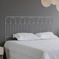 Cabeceira para Cama Aramada Triunfo - Casal Branco Cabeceira para Cama Aramada Triunfo - Casal Branco