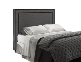 Cabeceira Para Cama Box Arezzo Queen 1,60cm Linho Cinza - FdECOR