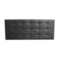 Cabeceira para Cama Box Botone Almofadada Suede Ama Cinza Painel Durasi 38 140 x 60 RBL Cabeceira para Cama Box Botone Almofadada Suede Ama Cinza Painel Durasi 38 140 x 60 RBL