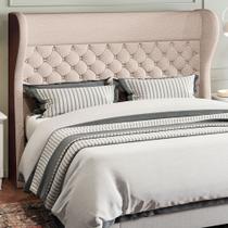 Cabeceira para Cama Box Casal 158cm Bono material sintético Marrom Linho Bege - Sallar Home Cabeceira para Cama Box Casal 158cm Bono material sintético Marrom Linho Bege - Sallar Home