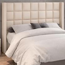 Cabeceira para Cama Box Casal 158cm Tratto material sintético Off White - Sallar Home