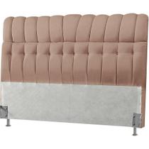Cabeceira Para Cama Box Casal Condessa Nobuck Bege - Luma Cabeceira Para Cama Box Casal Condessa Nobuck Bege - Luma