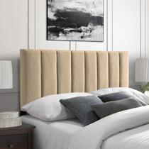 Cabeceira para Cama Box Casal Estofada Madri 1.40m Linho Expressa Móveis