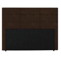 Cabeceira Para Cama Box Casal Malu 1.40m Marrom Suede