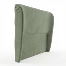Cabeceira Para Cama Box Casal Padrão Liah 140cm Bouclê Verde Menta - Abmaza