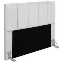 Cabeceira Para Cama Box Casal Queen 160CM Pérola D10 Corano Branco - Mpozenato Cabeceira Para Cama Box Casal Queen 160CM Pérola D10 Corano Branco - Mpozenato