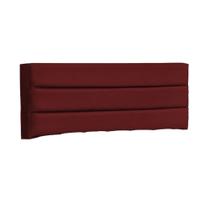 Cabeceira Para Cama Box Casal Queen Turim 160cm Suede Vermelho - Havai