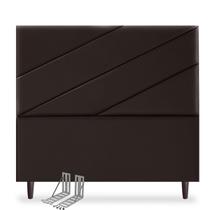 Cabeceira Para Cama Box de Casal, 140cm, em material sintético, Linha Premium, Moderno, Com Frame de Fixação de Brinde Cabeceira Para Cama Box de Casal, 140cm, em material sintético, Linha Premium, Moderno, Com Frame de Fixação de Brinde