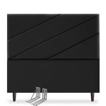 Cabeceira Para Cama Box de Casal, 140cm, em material sintético, Linha Premium, Moderno, Com Frame de Fixação de Brinde Cabeceira Para Cama Box de Casal, 140cm, em material sintético, Linha Premium, Moderno, Com Frame de Fixação de Brinde